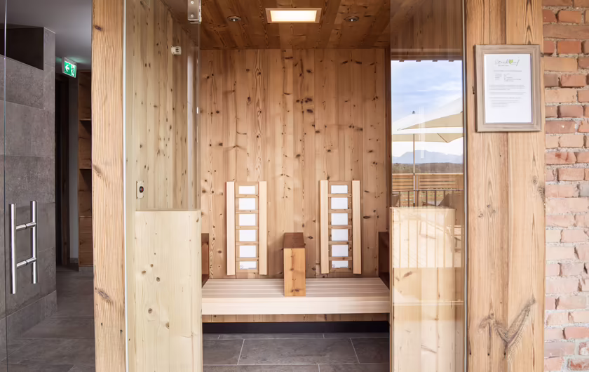 Infrarotkabine mit zwei Plätzen aus Holz